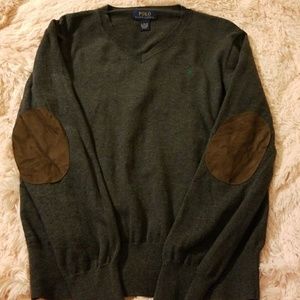 Boys Ralph Lauren sweater w/patch sleeves
